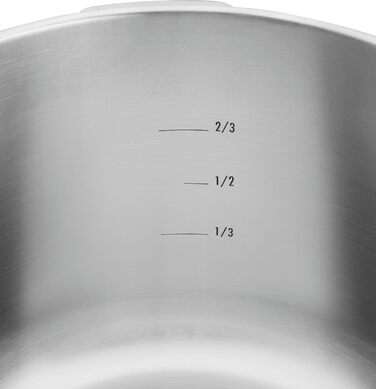 Швидкозварювальна скороварка ZWILLING EcoQuick II, 6 л, Ø 22 см, нержавіюча сталь 18/10, для всіх типів плит, індукція