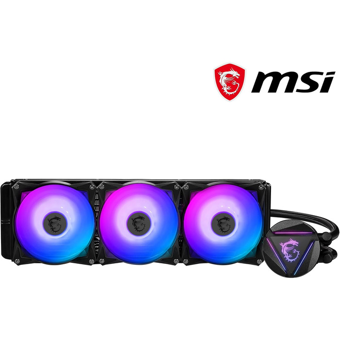 MSI MAG CoreLiquid 360R V2 - Система водяного охолодження CPU з RGB, для AMD та Intel, 360 мм