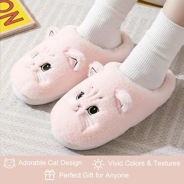 Теплі плюшеві тапочки Shaine для дому: жіночі, чоловічі, унісекс, з антиковзанням, бавовна, колір рожевий (38/39 EU)