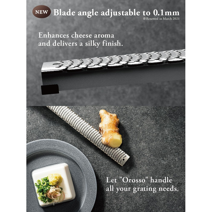 Grate, cheese grater, grate, cheese mill, Parmesan cheese, ginger, garlic zest grater (white)