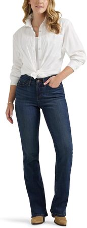 Жіночі джинси Lee Flex Motion Bootcut Regular Fit, блакитні, укорочені (40 розмір)