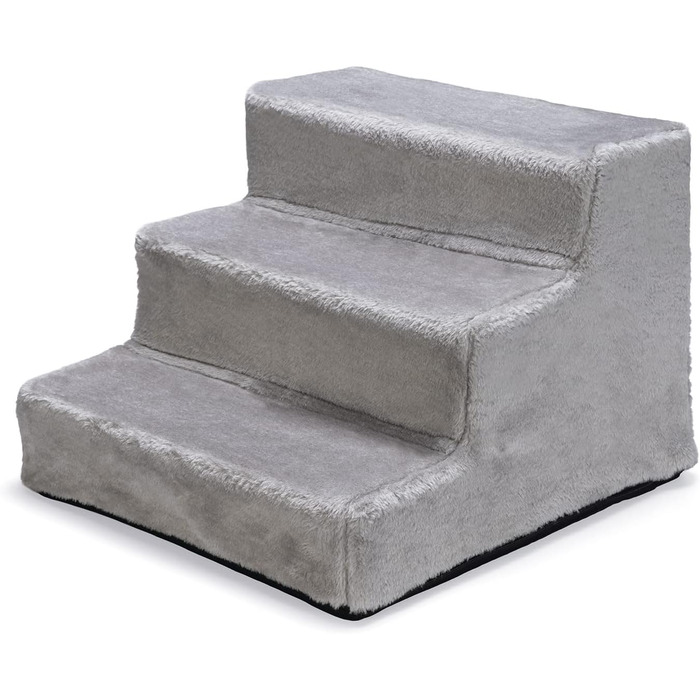 Karlie Easy Step сходинки для собак, аксесуар для собак, плюш/дерево - (Світло-сірий, 40x39x30 см)