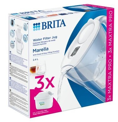 Фільтрувальний глечик Brita Marella Cool + 3 фільтри Maxtra PRO Pure Performance
