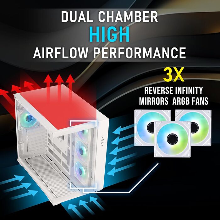 Корпус ПК BitFenix CETO Premium Edition Mid Tower White з підсвічуванням 4ARGB