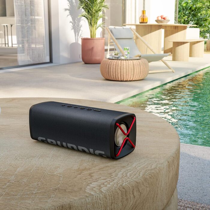 Портативна Bluetooth колонка Grundig GBT Club Black - 20W, водонепроникна, Powerbank, до 20 годин роботи, чорна