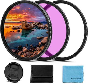Набір фільтрів Fotover 62mm: UV, CPL, FLD - для Canon, Nikon, Sony, Pentax, Olympus, Fuji