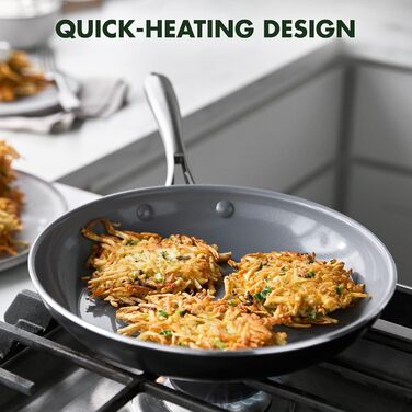 Набір кухонного посуду GreenPan Swift 17 предметів: антипригарне покриття Ceramic Non-Stick, нетоксичний, без PFAS, з нержавіючою сталлю