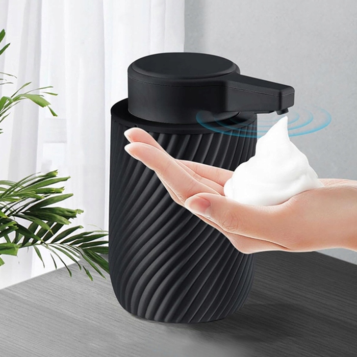 Автоматичний дозатор для мила з сенсором — чорний, 300 мл