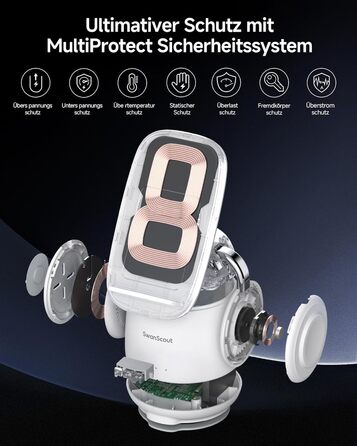 Бездротова зарядка SwanScout 3-в-1 для Samsung Galaxy S25 Ultra, S24, S23, Z Flip 7, Z Fold 7, Galaxy Watch 8/Ultra/7/6/5, Buds (без адаптера) біла