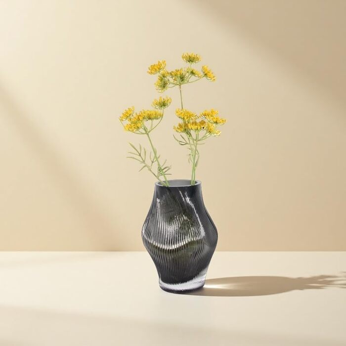 Сучасна скляна ваза ручної роботи для декору столу, велика ваза для квітів в дім або офіс, ідеальна для троянд та тюльпанів