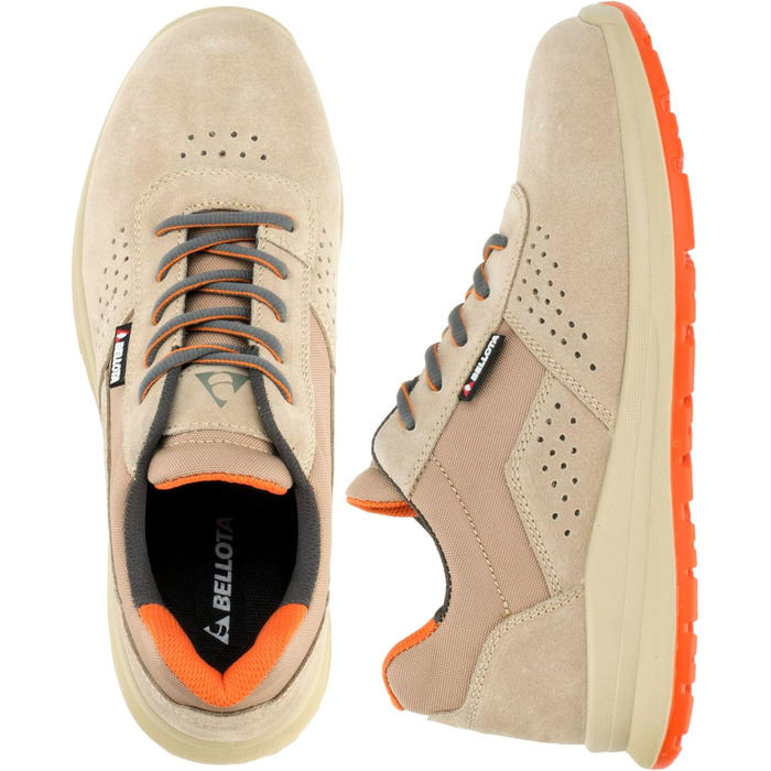 Черевики безпеки Bellota Flex Dust S1P для жінок та чоловіків, індустріальні, бежеві, 42 EU