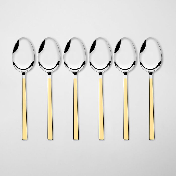 Набір столових приборів зі нержавіючої сталі на 6 осіб (24 шт.) - Елегантний набір для щоденного використання та особливих випадків, стійкий до корозії