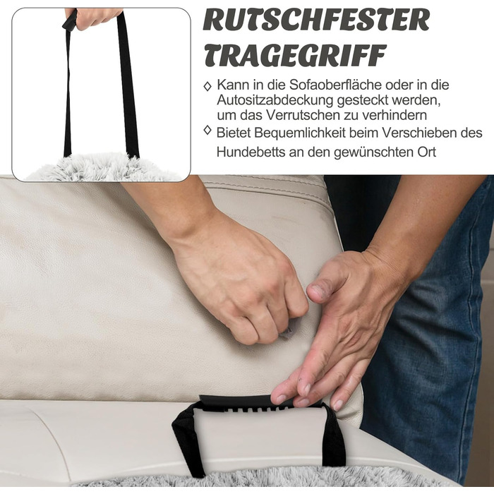 М'яке ліжко для собак Costway, захист дивану, ковдра для собак, зручне ліжко з плюшу, 112 x 101 x 18 см, сіро-біле M