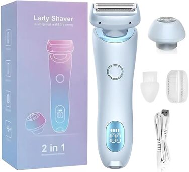 Електричний тример для бікіні з LED-дисплеєм для жінок SkinGlow Pro, Beautibloom, Glide Pro