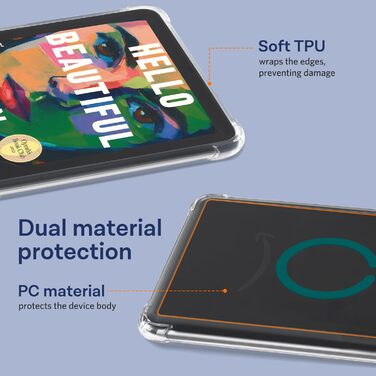 Чохол CoBak Klar для Kindle Paperwhite 12 (7 дюймів, 2024) та Kindle Colorsoft Signature Edition (7 дюймів, 2024) - прозорий, легкий, захист від подряпин, м'який (Z_Jadegrüne Ring)