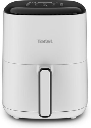 Аерофритюрниця Tefal Easy Fry Compact 3 л, 10 програм, сенсорне управління, антипригарне покриття, енергозберігаюча, світло-сіра