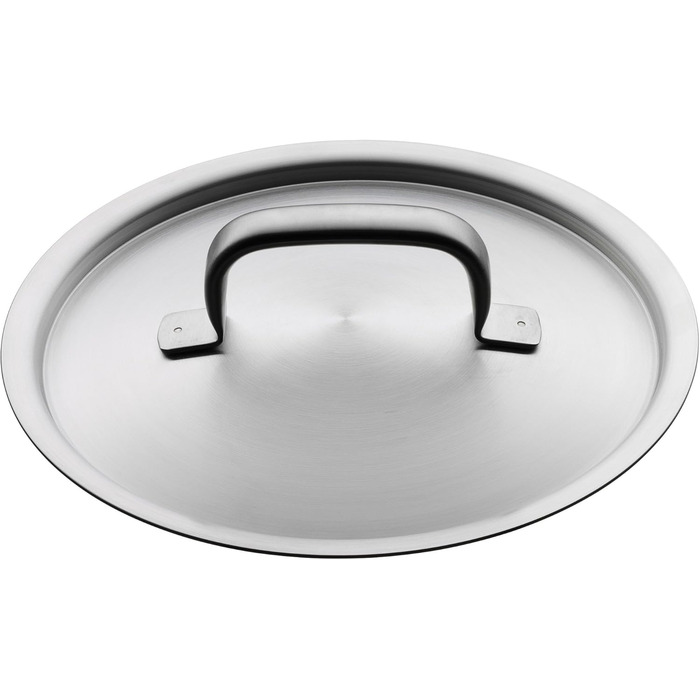 Каструля WMF Gourmet Plus 16 см з нержавіючої сталі Cromargan® з металевим кришкою та відводом пари, 1.4 л, для індукційних плит, з внутрішньою міткою, матова, з ручкою