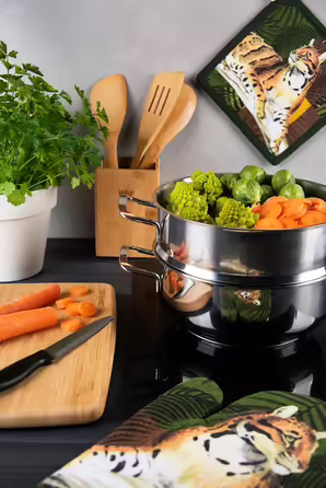 Excelsa Steamer, Stainless Steel, 4-Piece