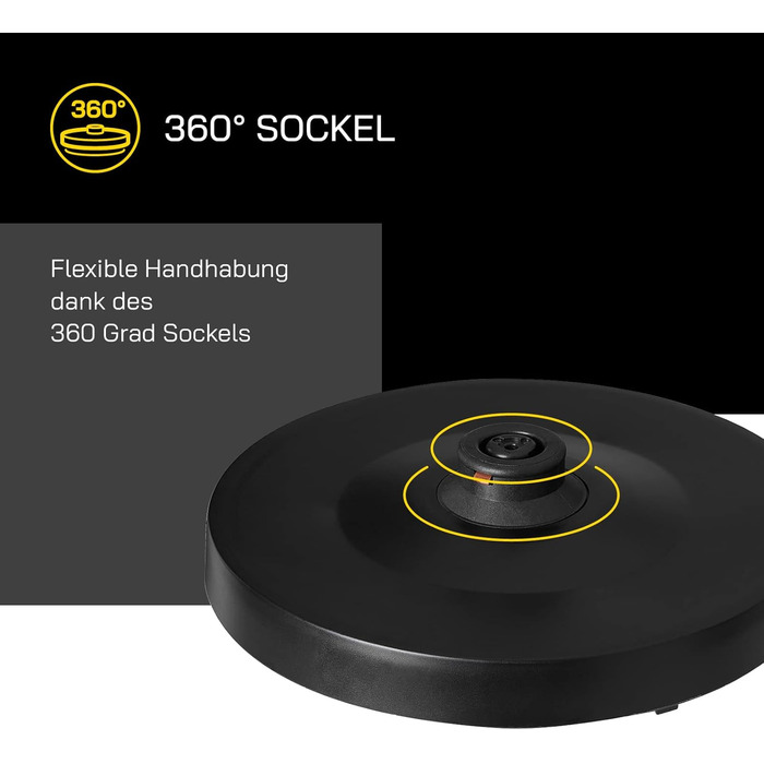 Електричний чайник WATER 3300 C, 1,7 л, 2200 Вт, антинакип, захист від перегріву, чорний