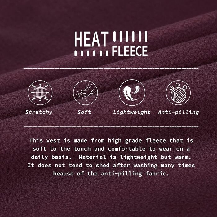 Жіноча флісова жилетка 38 розміру, темно-червоного кольору, з кишенями та блискавкою. Легка та зручна для активного відпочинку.