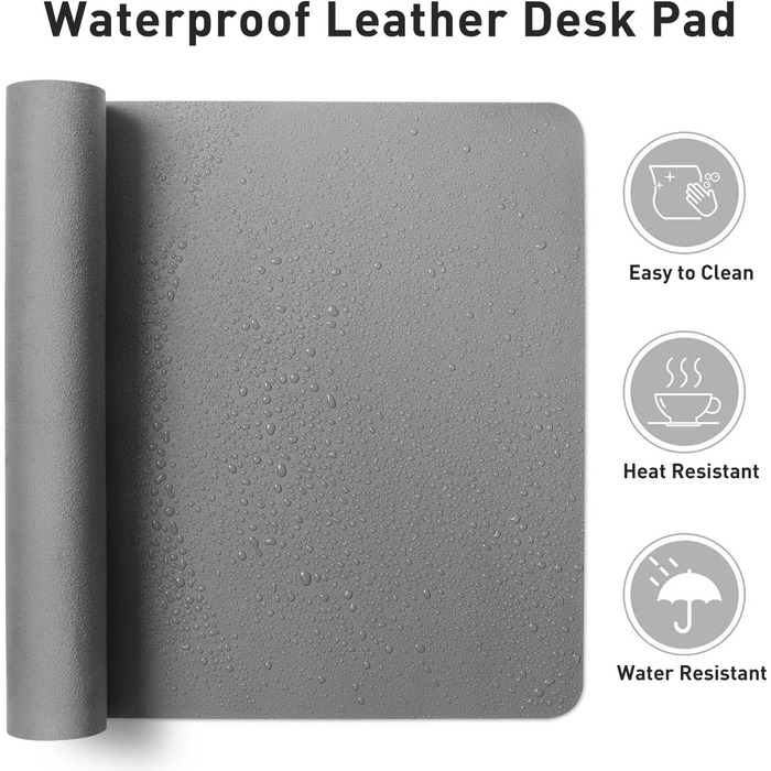 Килимок на стіл Aothia: захист від води, неслизький, 80x40 см, сірий