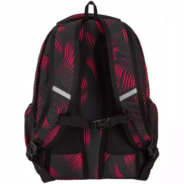 Багатофункціональний шкільний рюкзак CoolPack, чорно-червоний, 23 л
