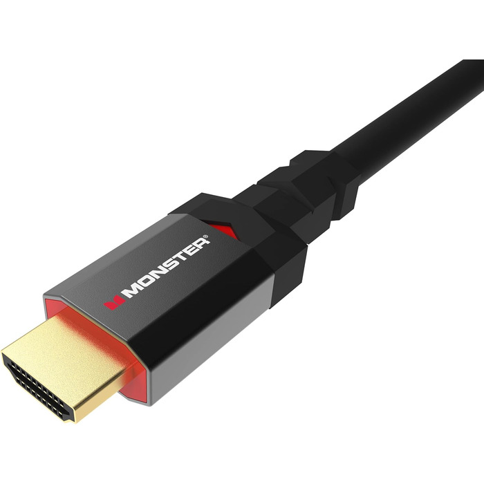 HDMI кабель 2.1 Monster 1.8м, 8K Ultra HD, 48 Gbps, для ігор, сумісний з PS5, PS4, Xbox Series X, Xbox One