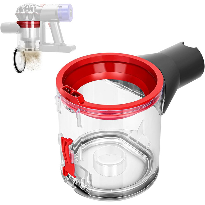 Контейнер для пилу Dyson V7/V8: Оригінальна запчастина, рожевий колір