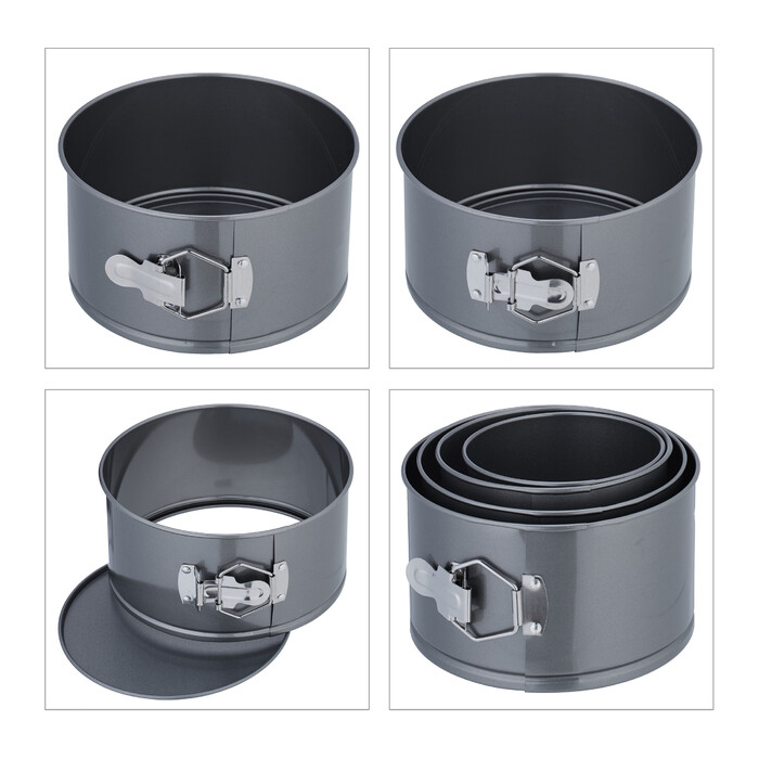 Relaxdays Springform Set with 4 Sizes