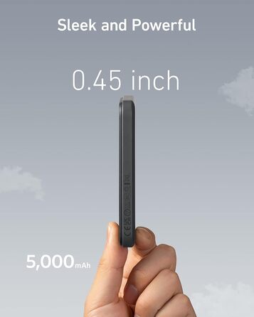 Anker MagGo 5000mAh Powerbank з магнітним з'єднанням (iPhone 13/12), чорний