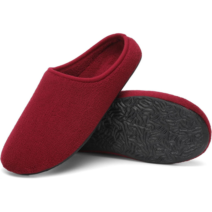 Теплі жіночі домашні тапочки Mishansha, кораловий колір, замша, зимові, розмір 36 EU, бордовий