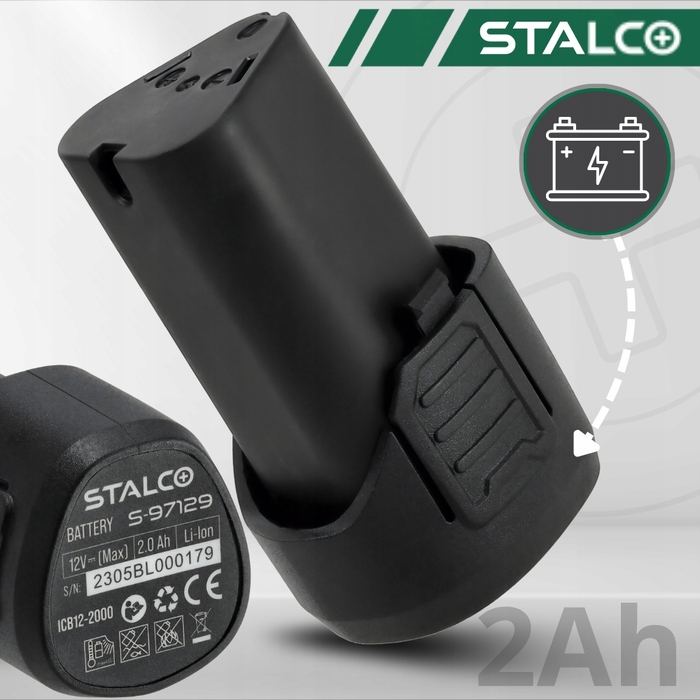 Дриль-шурупокрут 12V 2Ah STALCO S-97108