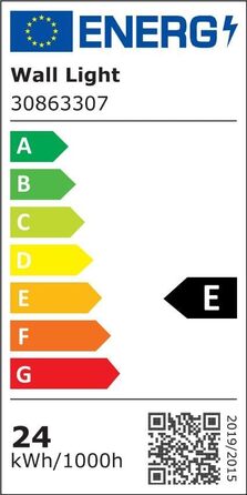 Зовнішня LED-стіна Comely 24W з датчиком руху, IP65, алюміній, тепле світло 3000K для саду, тераси, сходи, чорна (2 шт.)