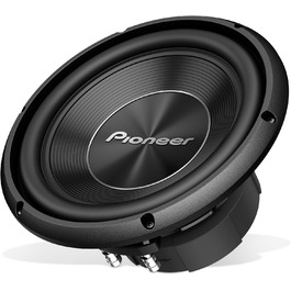 Сабвуфер Pioneer TS-A250D4 25 см, 1300 Вт, 2x4 Ом, подвійна котушка, для корпусного монтажу, чорний, IMPP мембрана, 400 Вт RMS