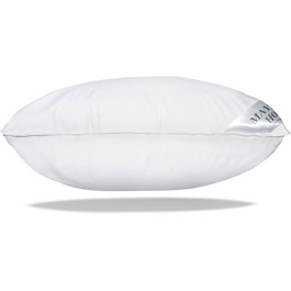Подушка Mayaadi-Home 80x80 см, 2000 г, 100% гусині пера, бавовняний чохол, для алергіків, вироблено в Європі