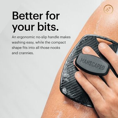 The Body Buffer від MANSCAPED®: силіконовий скрабер для тіла - ефективне очищення та пілінг, ергономічна ручка