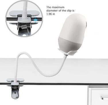 Кріплення для дитячого монітора Holaca, сумісне з Nooie Babyphone та камерами Nooie 2K, Wi-Fi (білий)