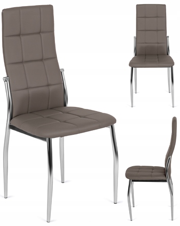Стілець Mebel Elite, штучна шкіра, сірий, 1 шт.