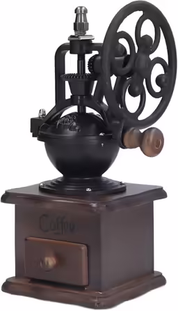 Manual Coffee Grinder, Vintage Espresso Grinder with Hand Crank Portable Coffee Mill Retro Hand Coffee Grinder with Infinite Adjustment, for Coffee Espresso