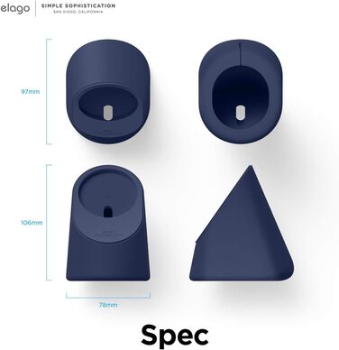 Підставка для зарядки iPhone Elago MS1 сумісна з MagSafe, Jean Indigo, Standby Mode (iOS 17)