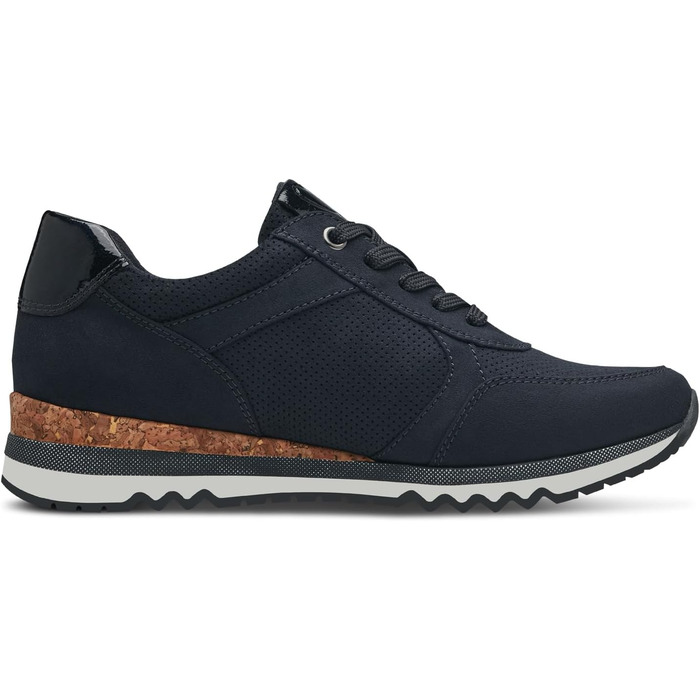 Жіночі кросівки Marco Tozzi, м'яка устілка Feel Me, м'яка підкладка, веганський матеріал, модний дизайн, 38 EU, темно-синій (Dk Navy)