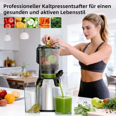 Шнекова соковижималка FIMEI Slow Juicer з широким завантажувальним отвором 135 мм