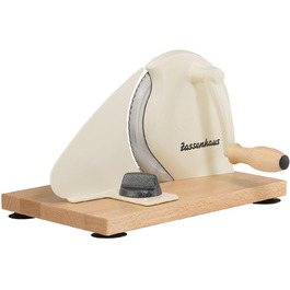 Zassenhaus Classic Manual Bread Slicer | Solingen Steel Blades | Adjustable 1-18mm | Beechwood Base & Knob