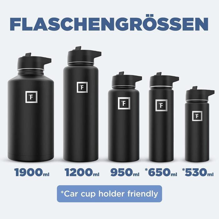 Фляга з нержавіючої сталі з трубочкою - 650/950/1200/1800 мл - для газованої води, без витоку, з подвійними стінками, ізольована термофляга, BPA-Free - спортивна пляшка для води, фітнесу, занять спортом, подорожей, дітей, Bubble Gum, 532 мл