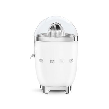 Електрична соковижималка для цитрусових Smeg CJF01PGEU, ручний прес, універсальний конус, 70 Вт, біла
