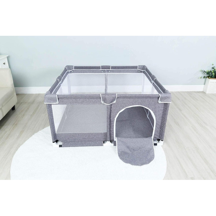 Манеж Star Ibaby Oxford XL для немовлят, ультралегкий, сірий