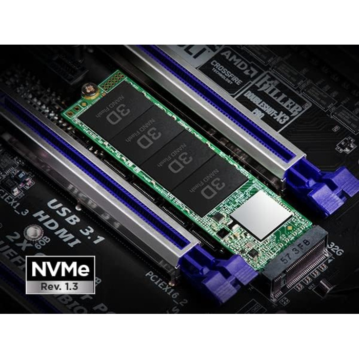 SSD Transcend 2TB MTE110S NVMe PCIe Gen3 x4 M.2 2280 - внутрішній накопичувач