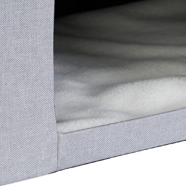 Кігтечка для котів Relaxdays, складна, 100 кг, з подушкою, сіра, 40.5 x 72 x 40.5 см