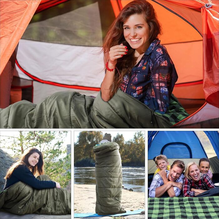 Сплячий мішок Outdoor Winter для дорослих, Extra Wide, 3-4 сезони, XXL, теплий бавовняний фланелевий спальний мішок для кемпінгу, піших прогулянок, пригод, 230*100 см, 0°C