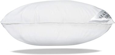 Подушка Mayaadi-Home 80x80 см, 2000 г, 100% гусині пера, бавовняний чохол, для алергіків, вироблено в Європі